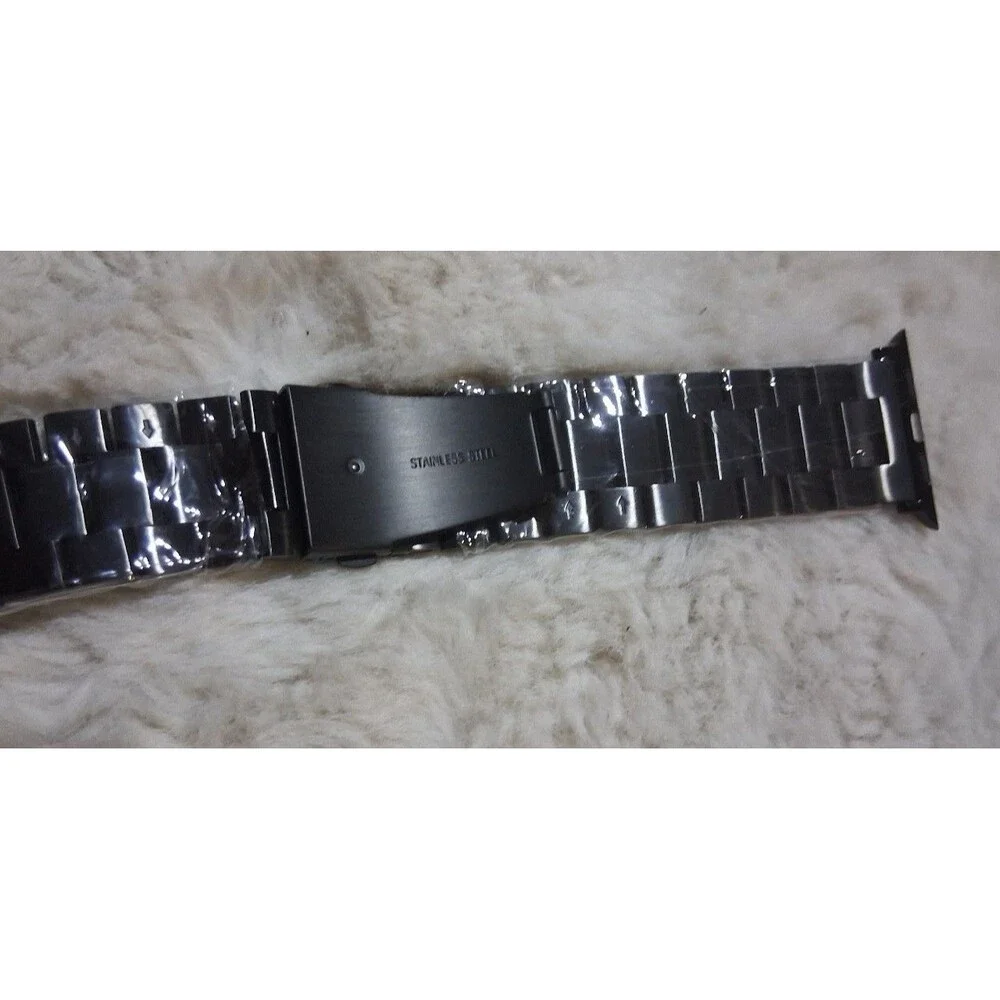 Wolait Watch Band Metal Strap stainless steel black and jet black new